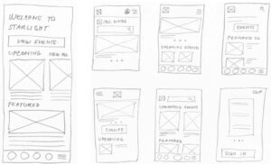 paper wireframes