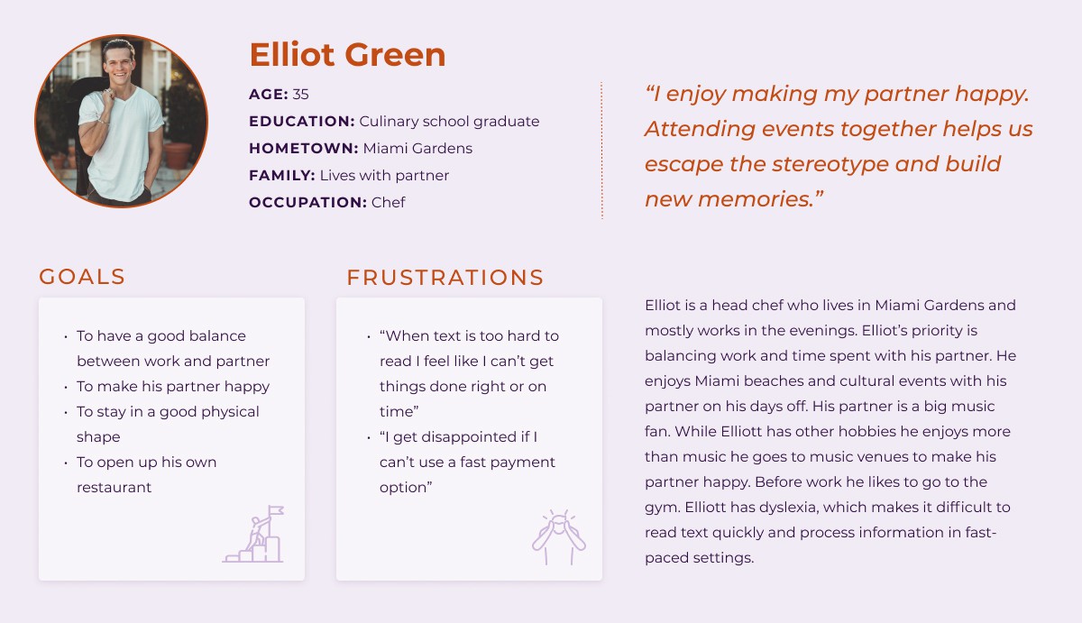 User persona - Elliot